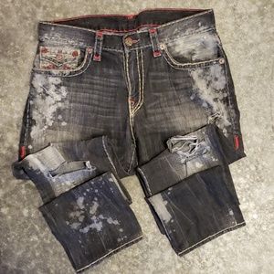 True Religion Ricky Super T Relaxed Straight 36